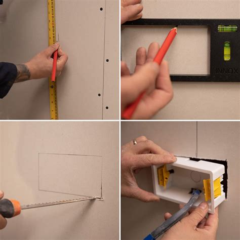 electrical socket back box template|socket box cutting pattern.